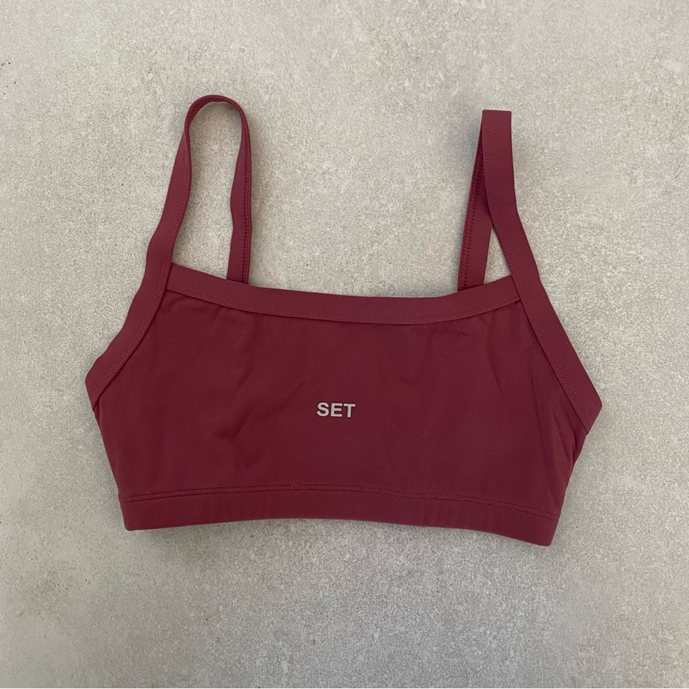 SET Active Burgundy Sports Bra